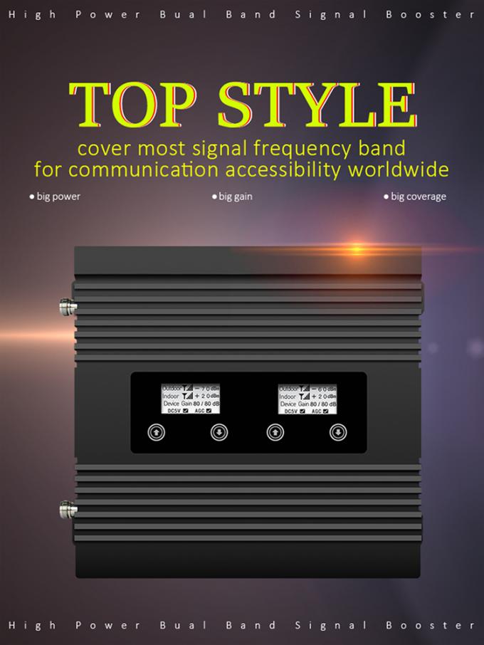 tri ripetitore della banda di 2G 3G 4G, ripetitore cellulare del segnale 850/1800/2100MHz 0