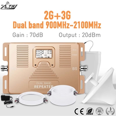 comprare 70dB amplificatore a due bande del telefono cellulare del ripetitore del segnale di guadagno 2G 3G fabbricazione online