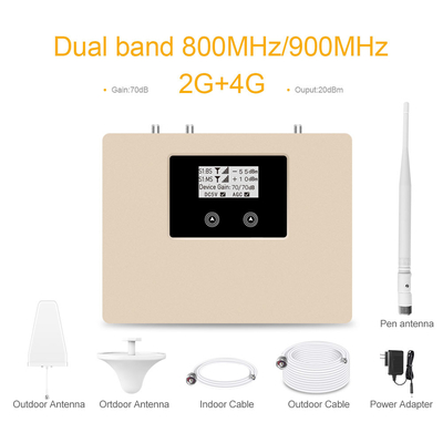 comprare Ripetitore di rete mobile Dual Band GSM Booster 4G LTE da 800-GSM+4G 70dB fabbricazione online