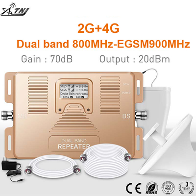 Amplificatore cellulare a due bande del segnale del ripetitore 2G 4G di LTE 800MHz EGSM 900MHz