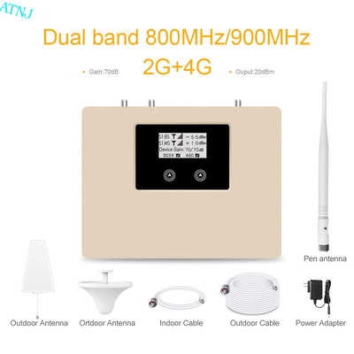 Buon prezzo Ripetitore di rete mobile Dual Band GSM Booster 4G LTE da 800-GSM+4G 70dB in linea