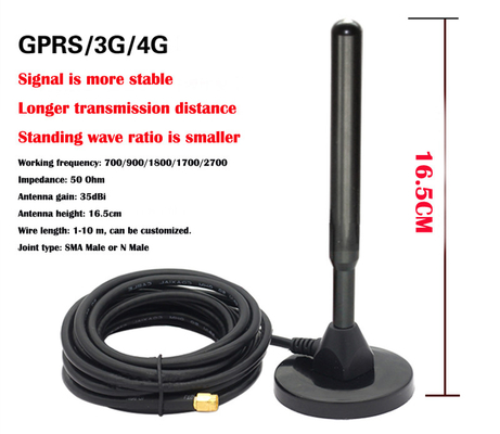 Antenna del ripetitore del segnale del veicolo di guadagno 35dBi 4G con il pollone magnetico