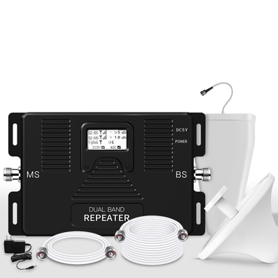 amplificatore cellulare a due bande del ripetitore del ripetitore 2G 4G del segnale di guadagno 70dB