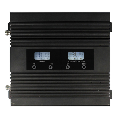 Tri dispositivo nero 17dBm potenza di uscita del ripetitore della rete della banda di 2G 3G 4G